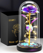 Otlonpe Rose Flower Gifts for Women,Valentines Day Gifts for Her,Birthday Gifts for Women,Gifts for Mom,Light Up Glass Rose Gifts for Girlfriend Wife,Moms Gifts for Mothers Day
