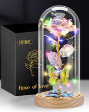 Otlonpe Rose Flower Gifts for Women,Valentines Day Gifts for Her,Birthday Gifts for Women,Gifts for Mom,Light Up Glass Rose Gifts for Girlfriend Wife,Moms Gifts for Mothers Day