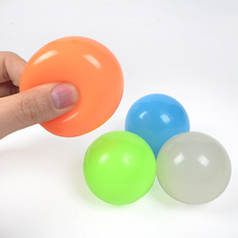LUMINOUS STICKY BALL TOYS STICKY WALL HOME PARTY GAMES