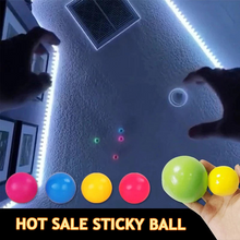 LUMINOUS STICKY BALL TOYS STICKY WALL HOME PARTY GAMES